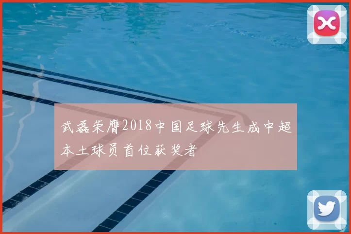 武磊荣膺2018中国足球先生成中超本土球员首位获奖者